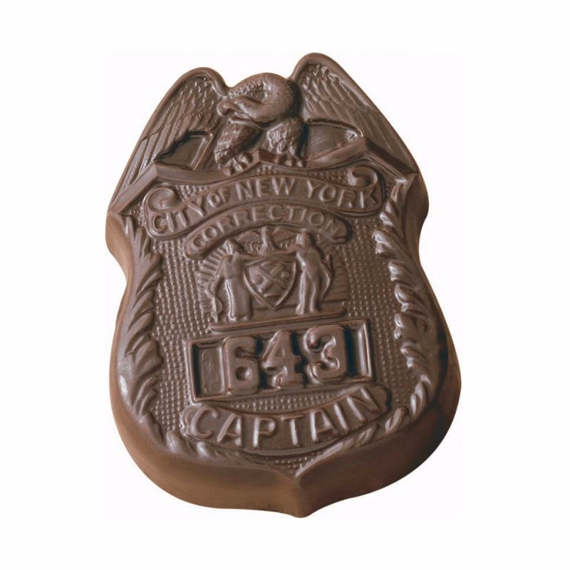 2 oz Custom Chocolate Police Badge Service Shield