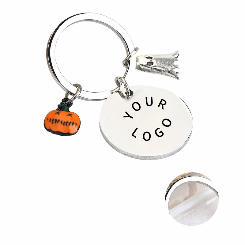 Stainless Steel Charm Keychain for Halloween
