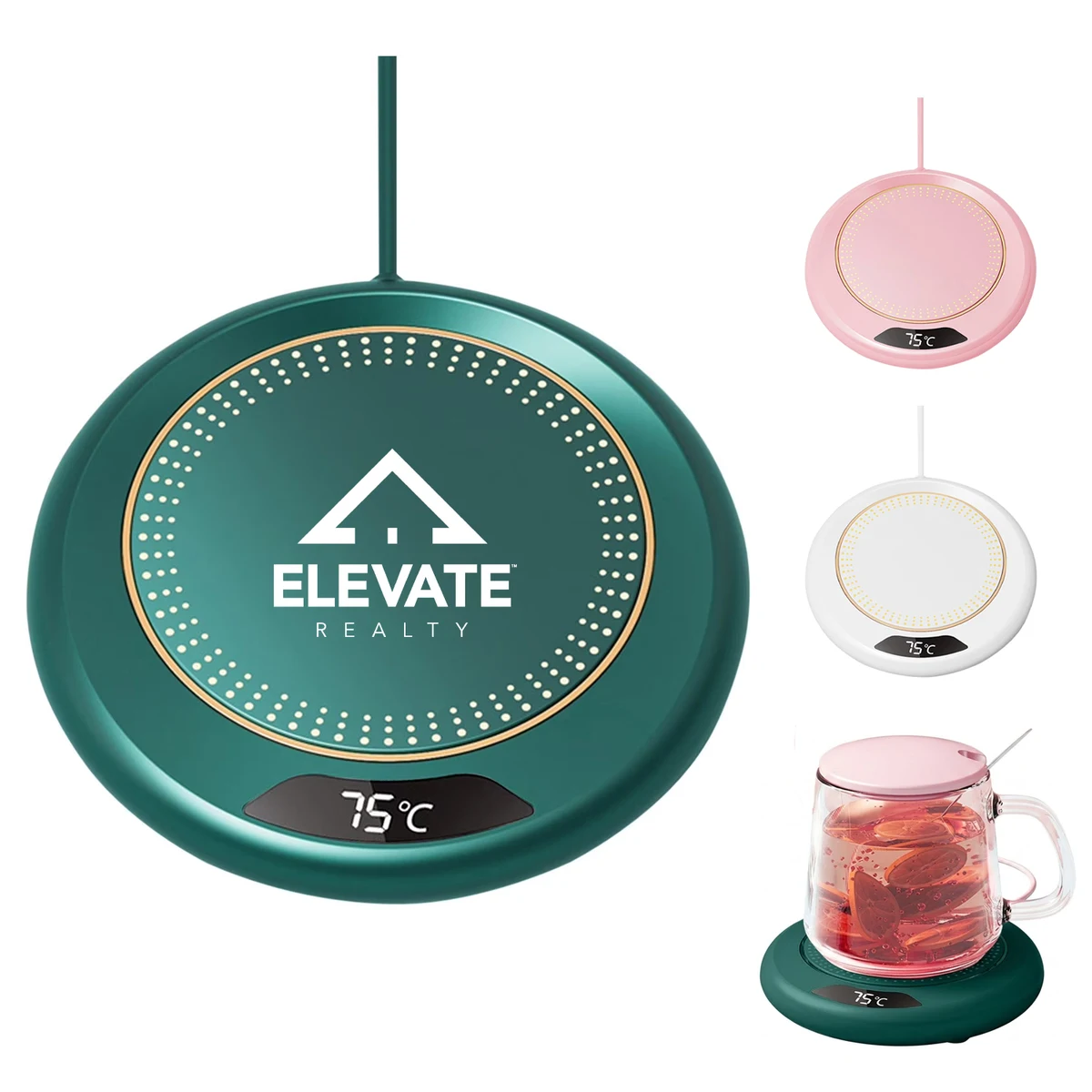 3-Level Adjustable LED Beverage Heating Coaster 1