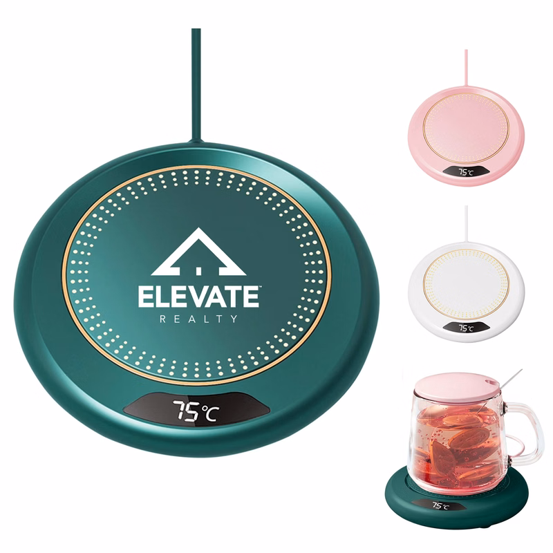 3-Level Adjustable LED Beverage Heating Coaster