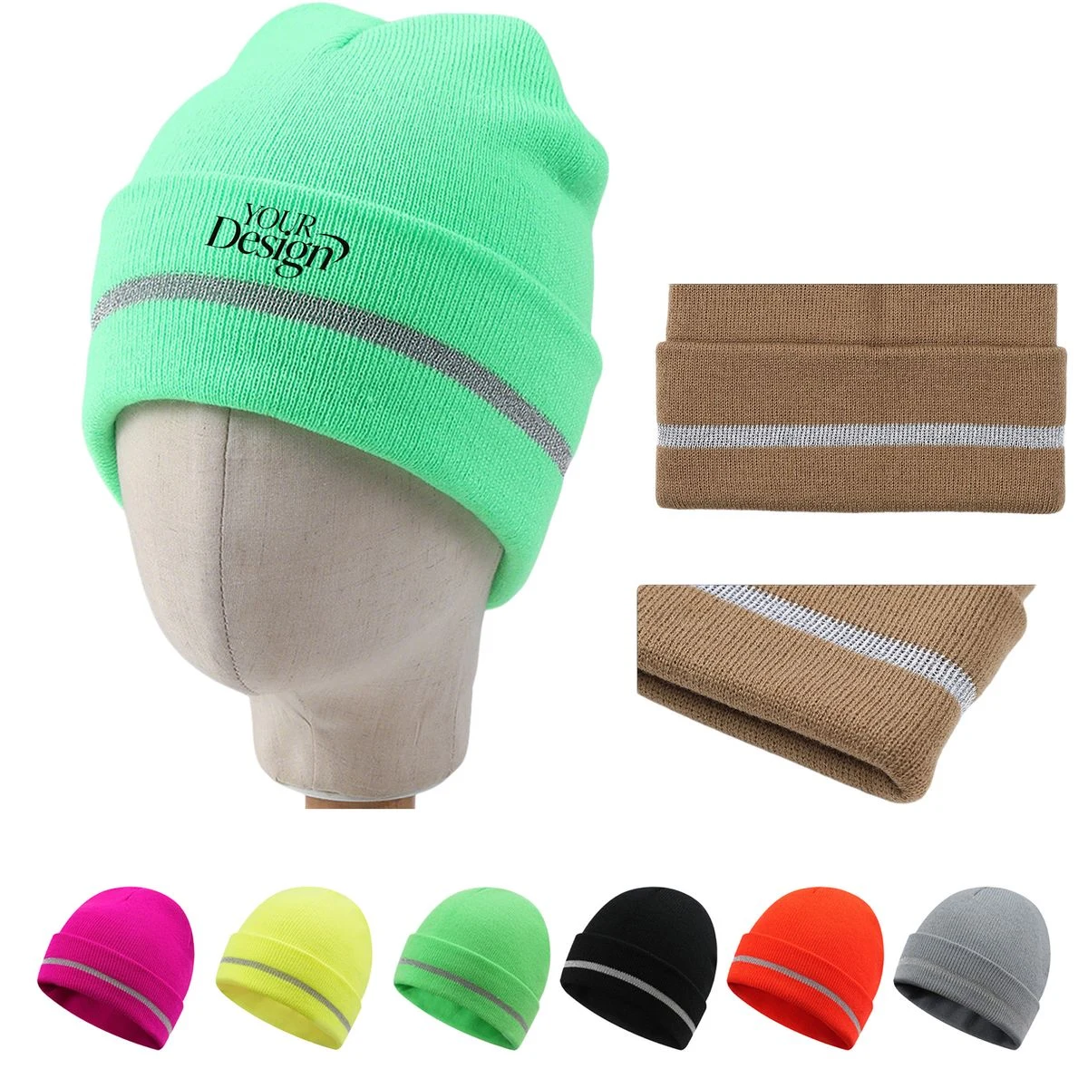 Windproof Safety-Warning Running Beanie 1