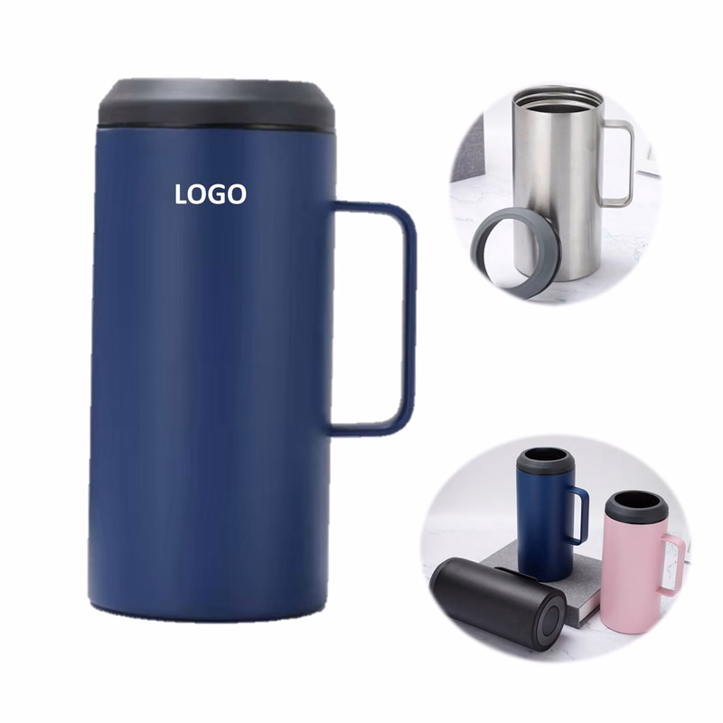 Portable Tumbler Stainless Steel Cup w/Handle