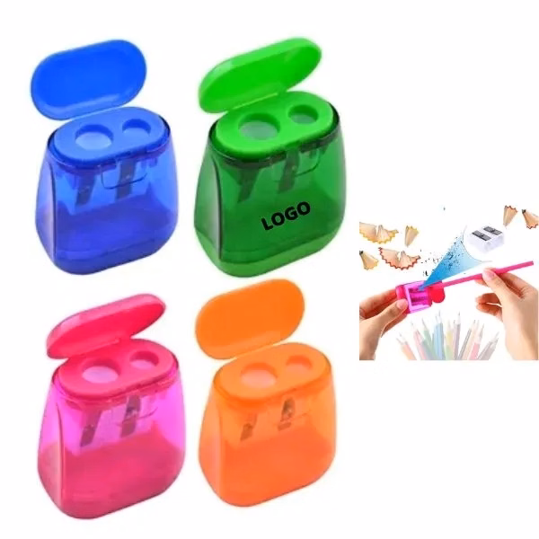 Compact Dual-Hole Pencil Sharpener