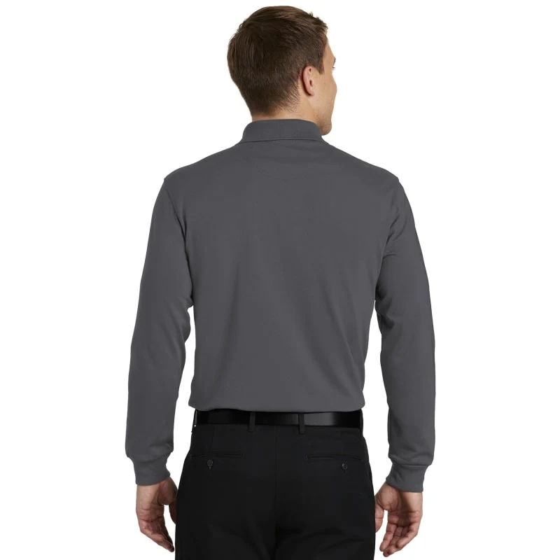 Port Authority Rapid Dry Long Sleeve Polo. 1