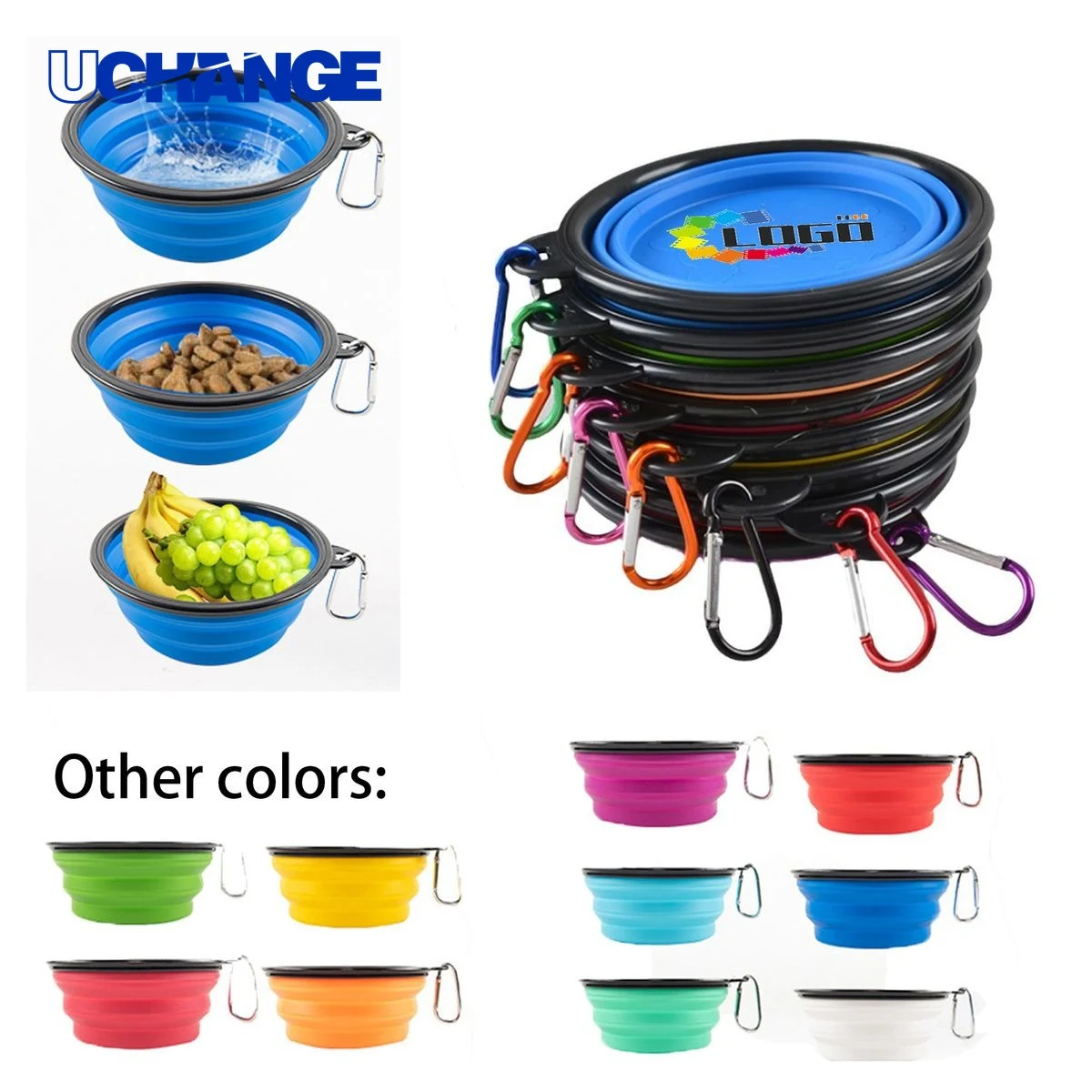 Portable Silicone Food Bowl Dish 1