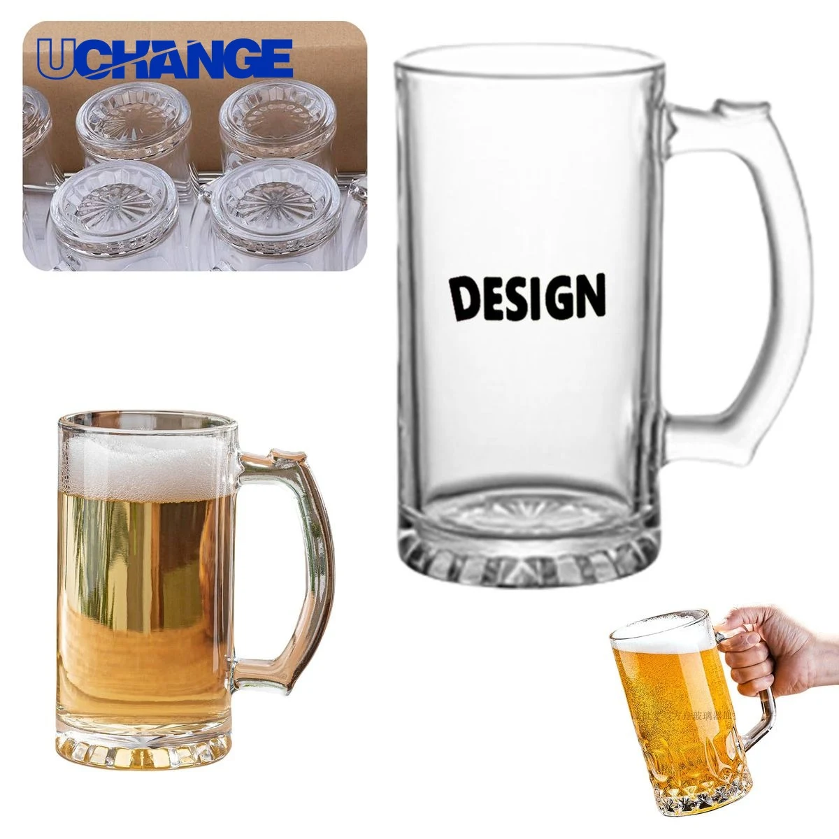 Beer Drinking Mug Stein Container (16oz) 1