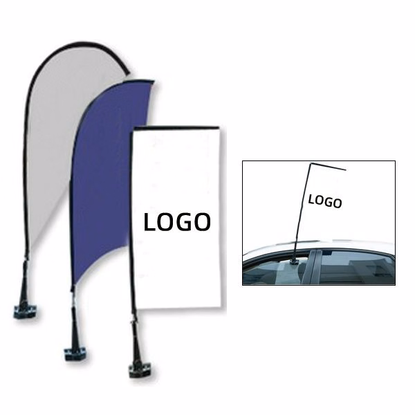 Double Sided Full Color Car Window Flying Flag
