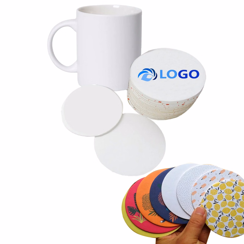 Full Color Double-Sided Absorbent Paper Coaster