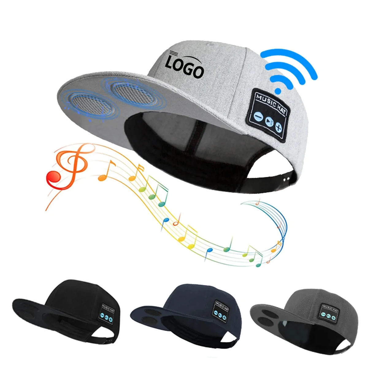 Bluetooth Music Cap with Built-In Speakers 1