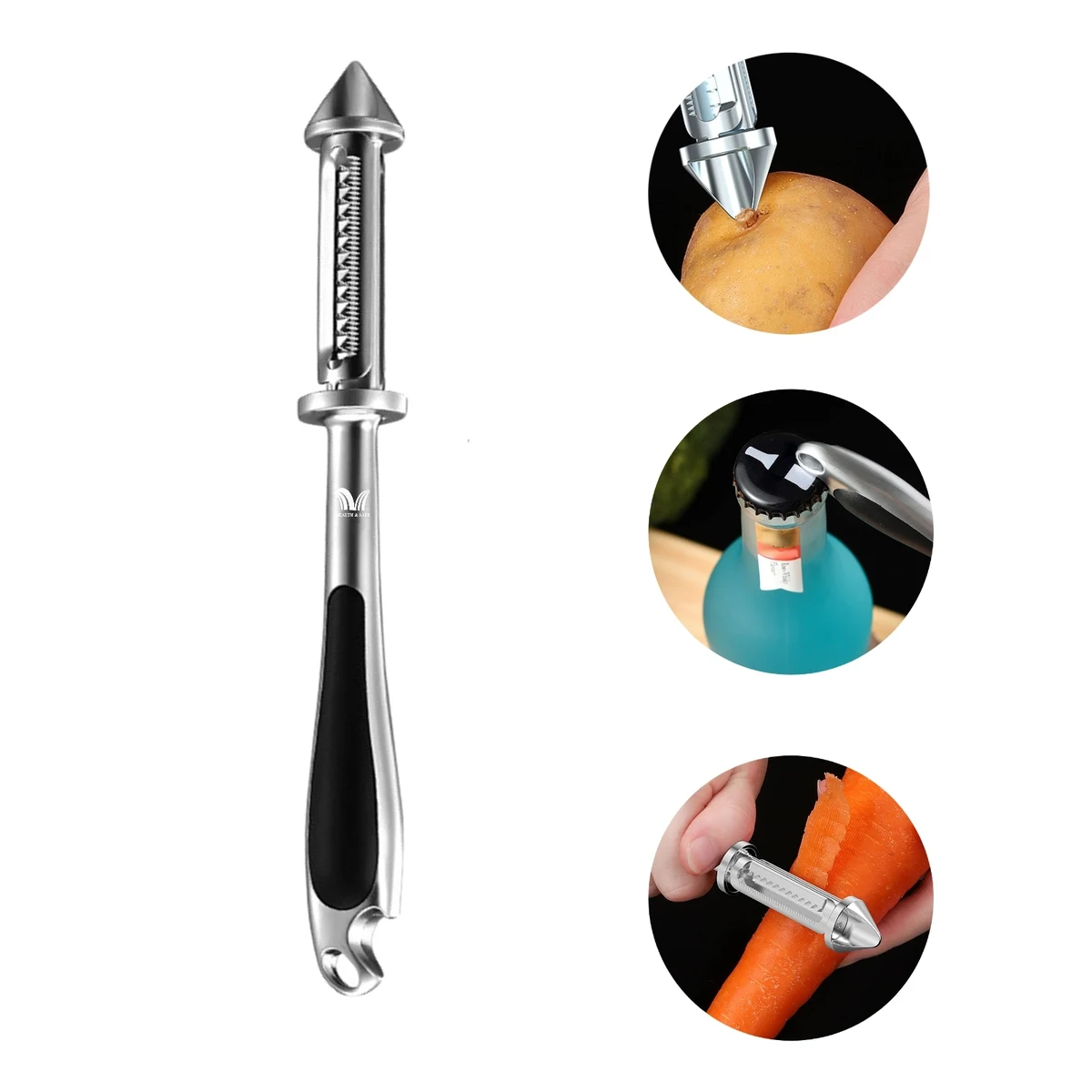 3-In-1 Multifunctional Stainless Steel Peeler 1