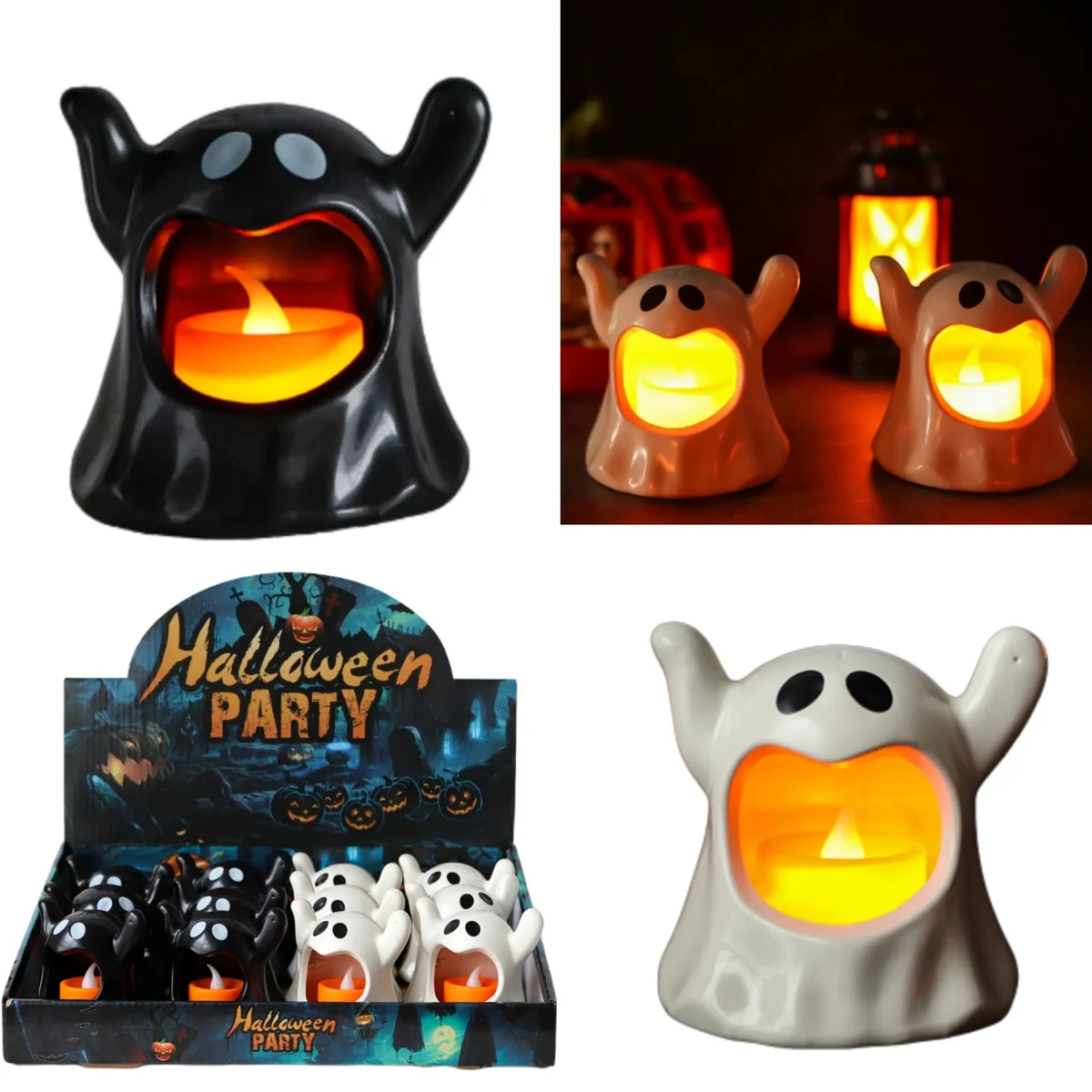 Halloween Ghost candlestick Lantern 1