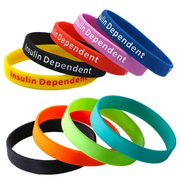 Debossed Silicone Wrist Bands 1