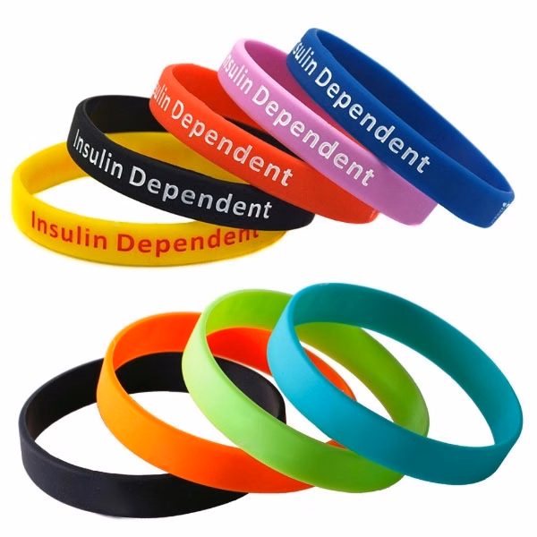 Debossed Silicone Wrist Bands