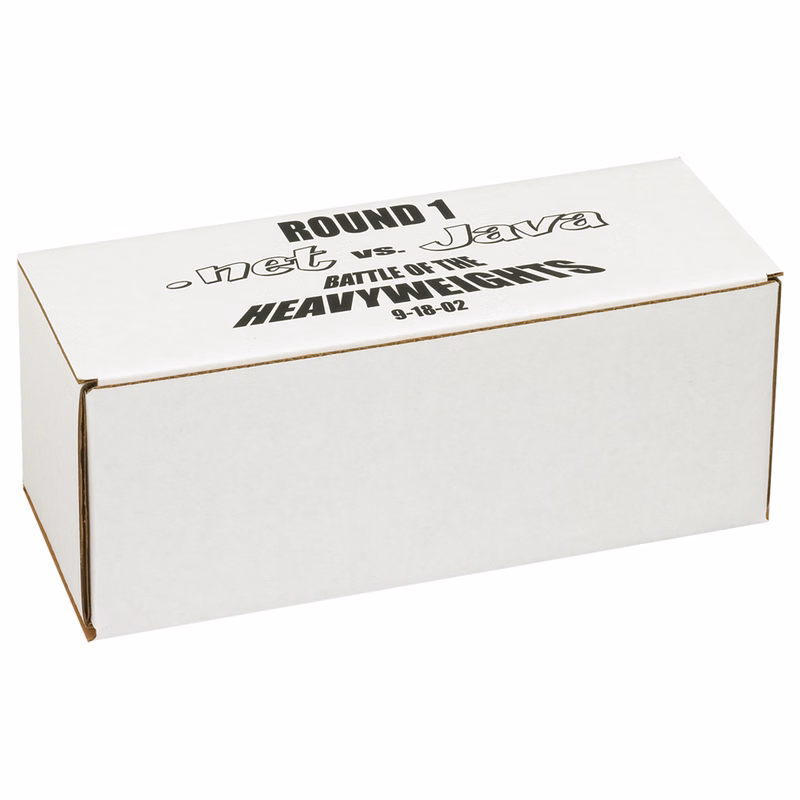 9 1/8" x 3 1/2" x 3 1/2" - B-Flute Inside Tuck Box