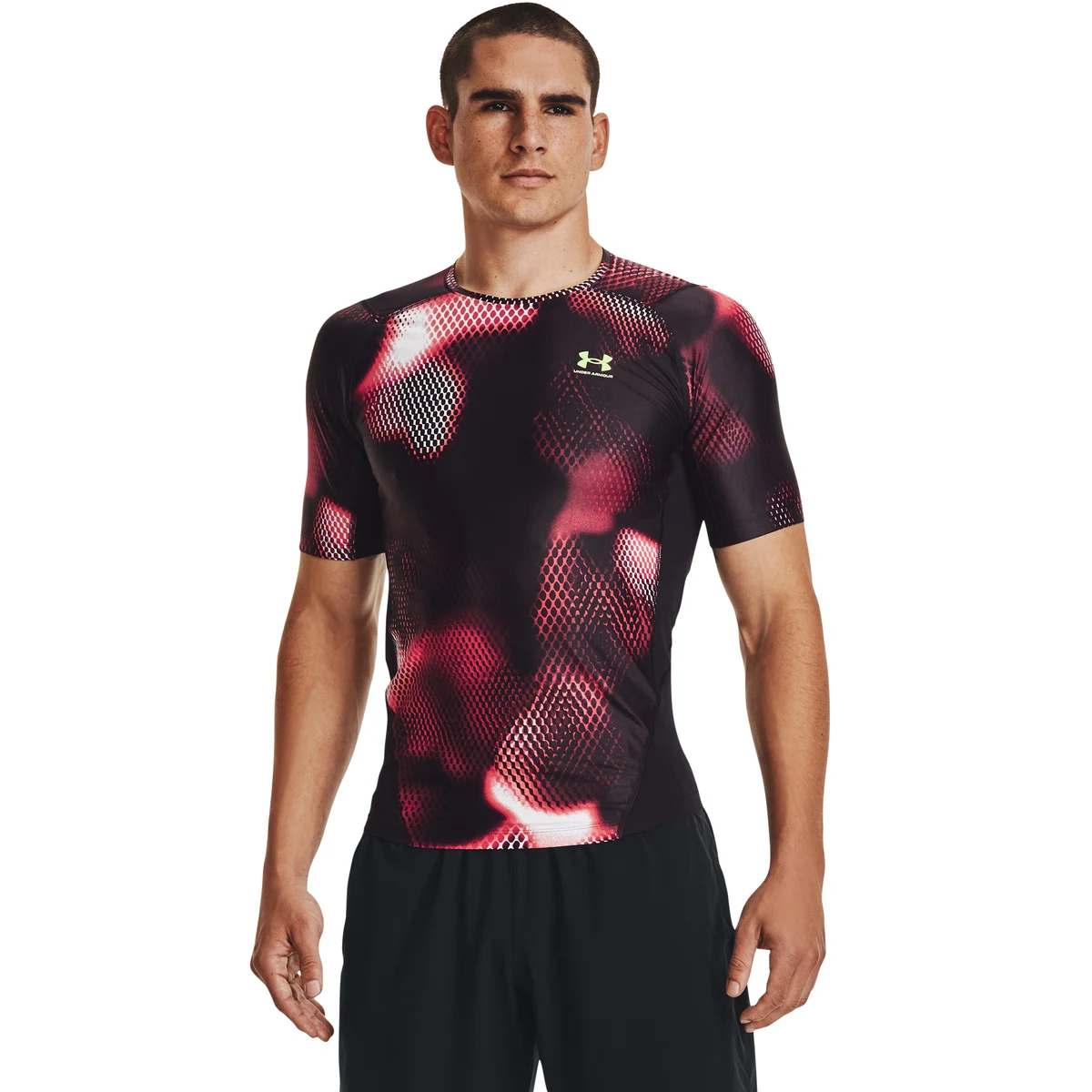 UA Iso-Chill Compression Printed Men's Short Sleeve 1