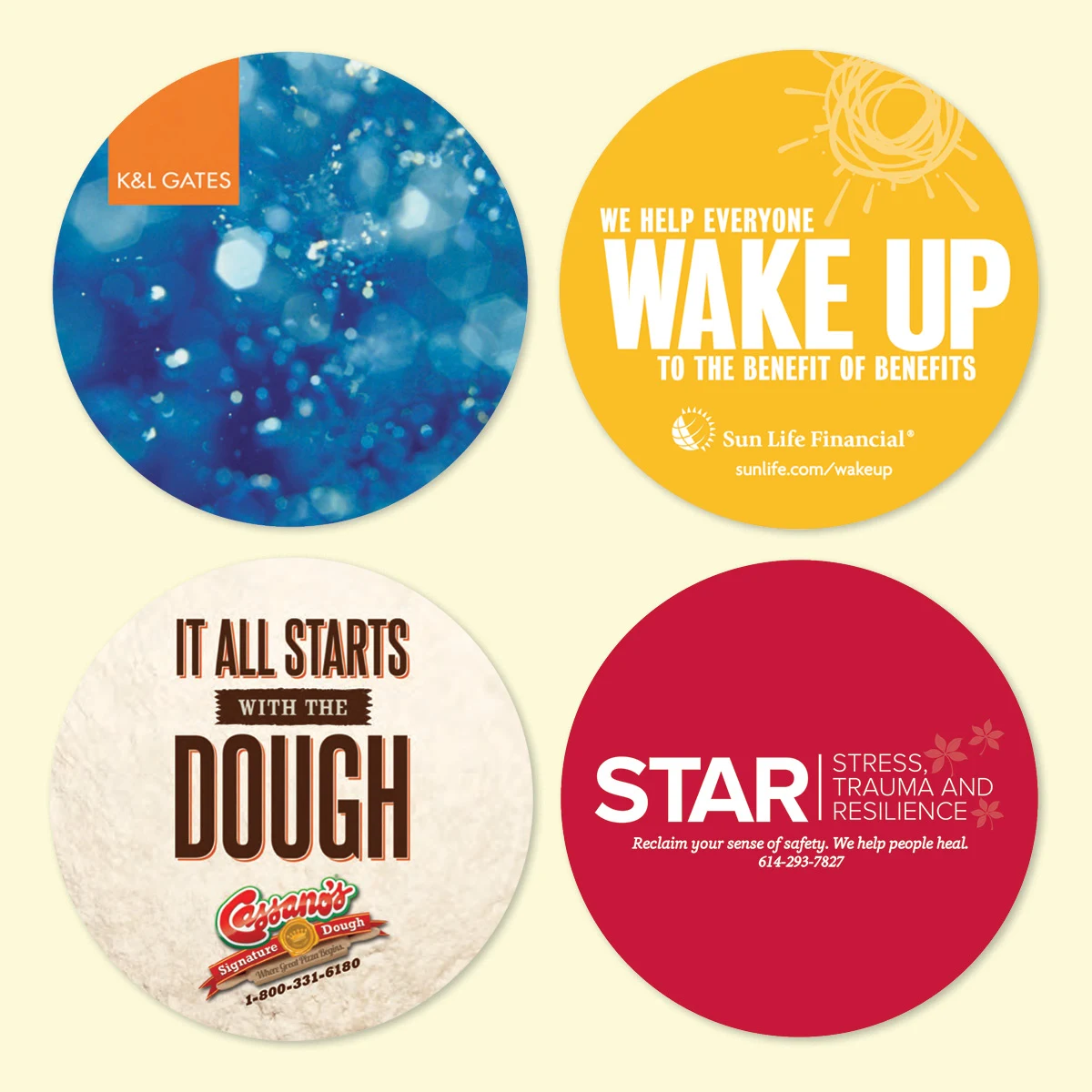 Vynex DuraTec 3.6"Round x1/8" Hard Surface Drink Coaster 1