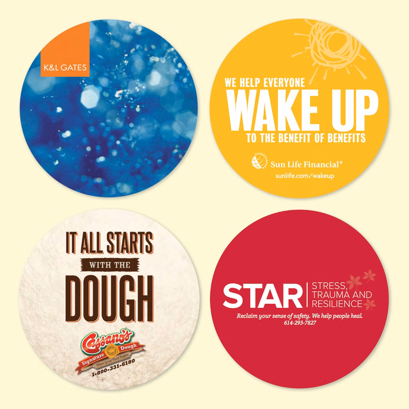 Vynex DuraTec 3.6"Round x1/8" Hard Surface Drink Coaster