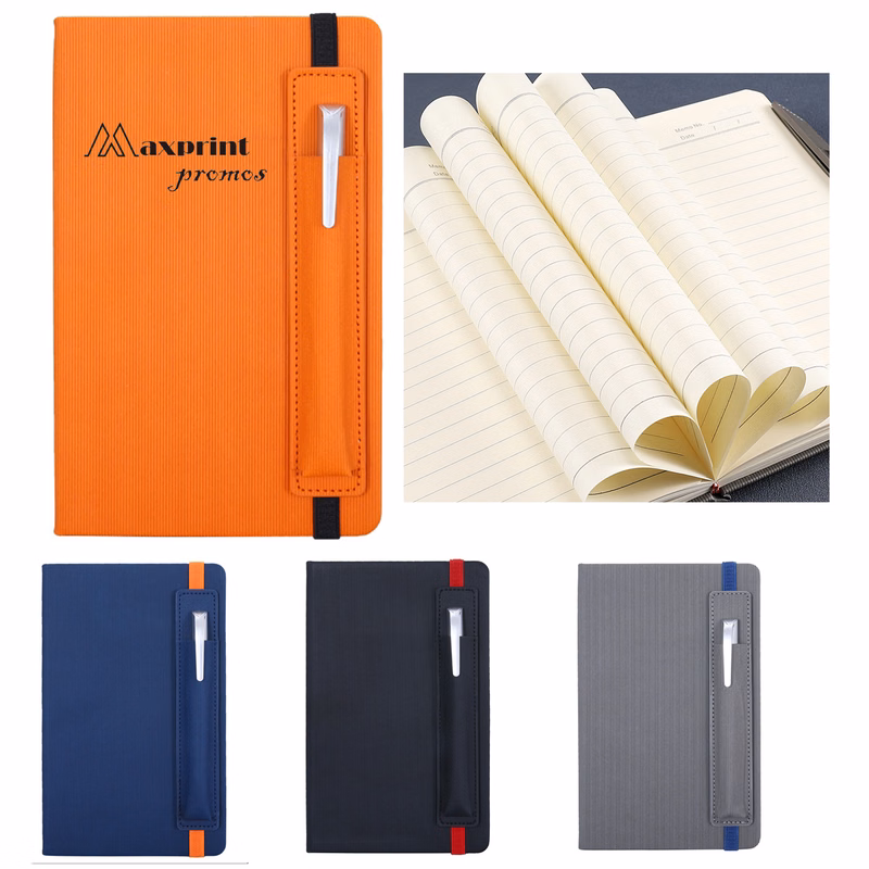 Notebook With Pen Holder Strap