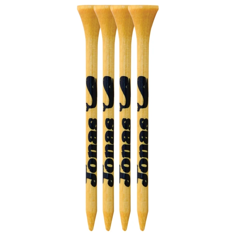 4 Pack of Bamboo Golf Tees (2 3/4") 1