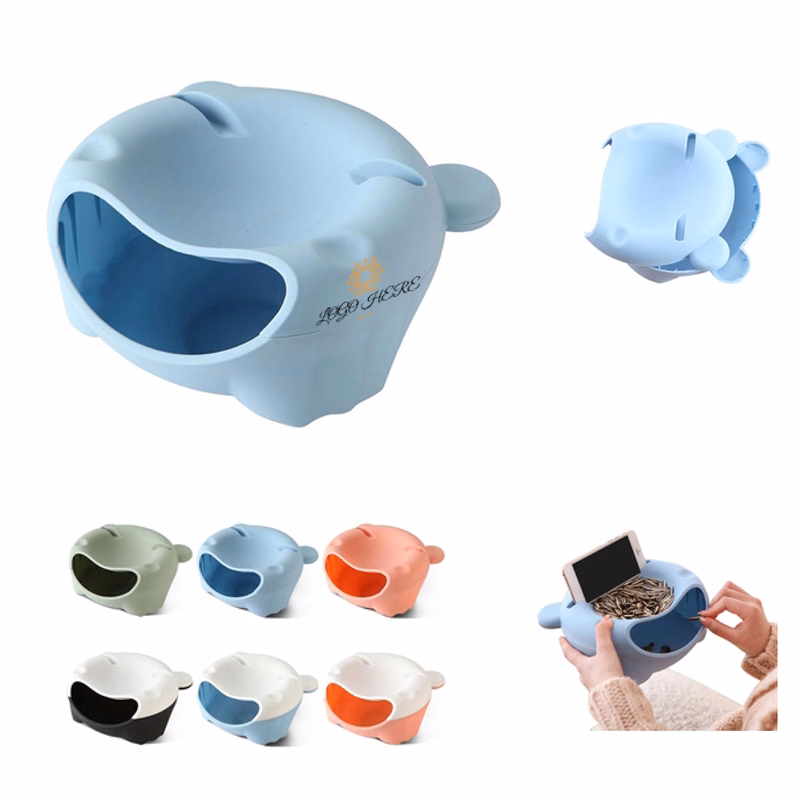 MOQ 50 Portable Mini Trash Can with Integrated Phone Holder