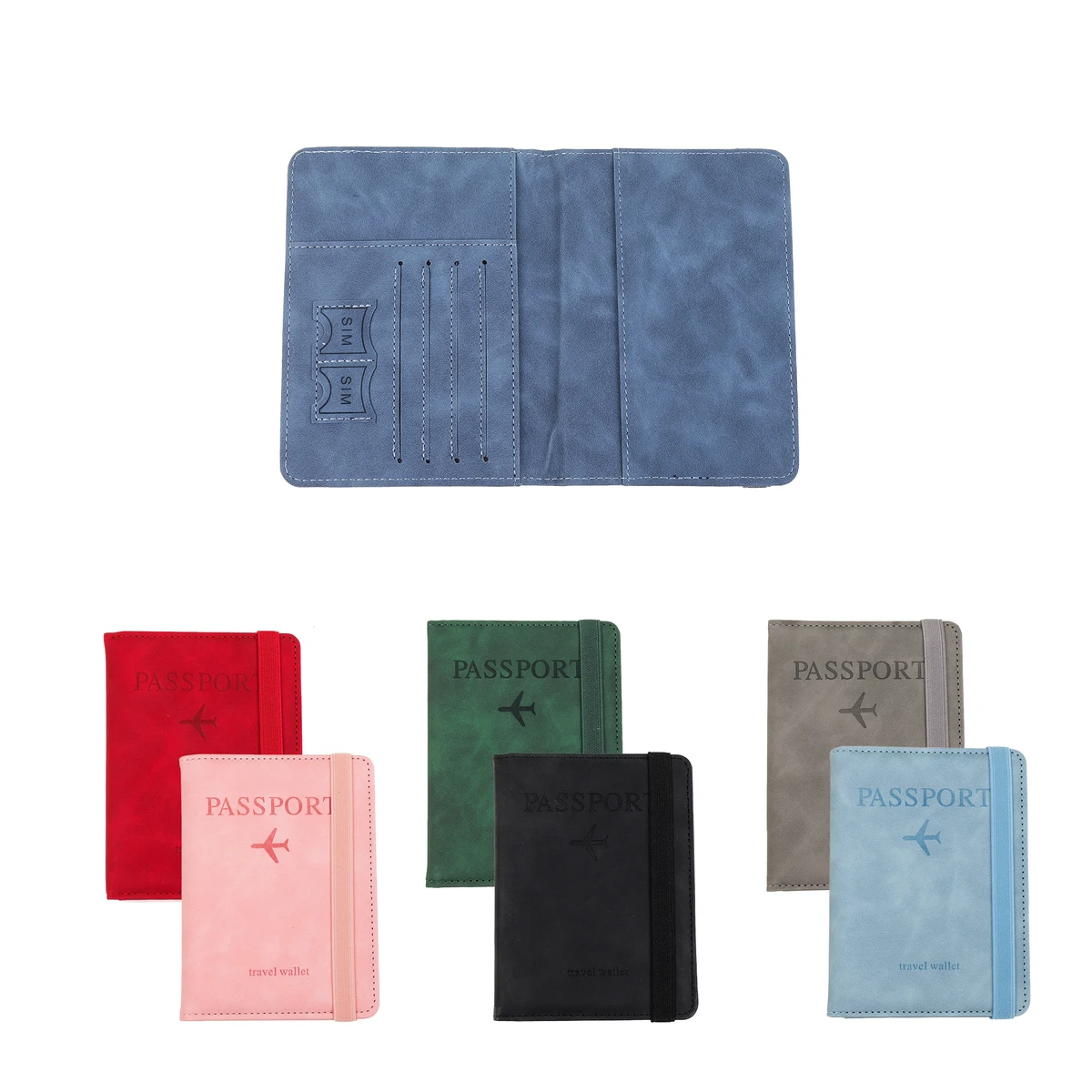 Strappy PU Passport Holder And Card Holder Travel 1