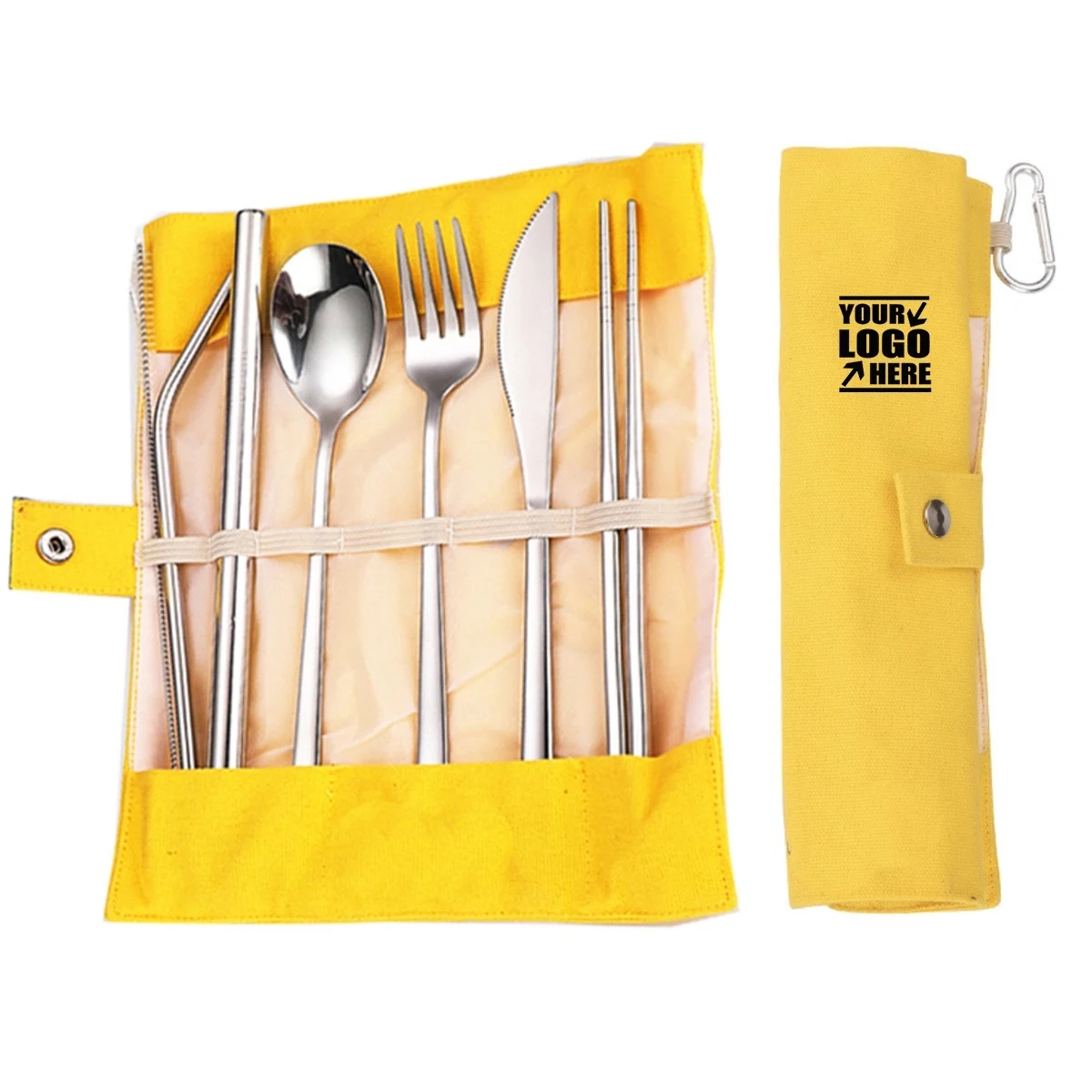 Portable 7 pcs Stainless Steel Cutlery Set 1
