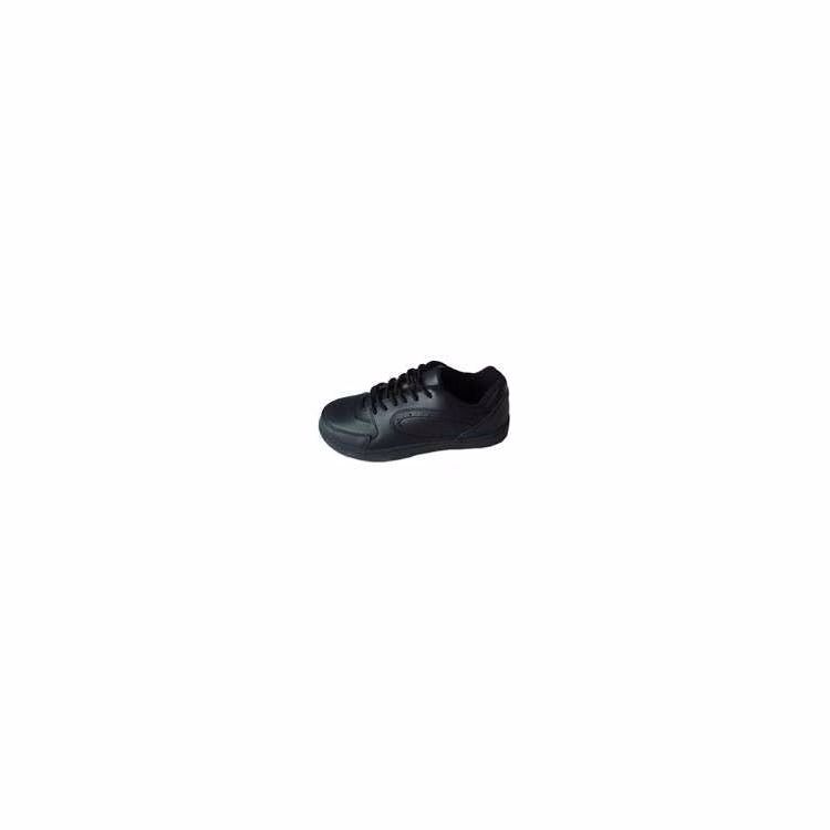 Boys Leather Sneakers - Size 3.5 Black
