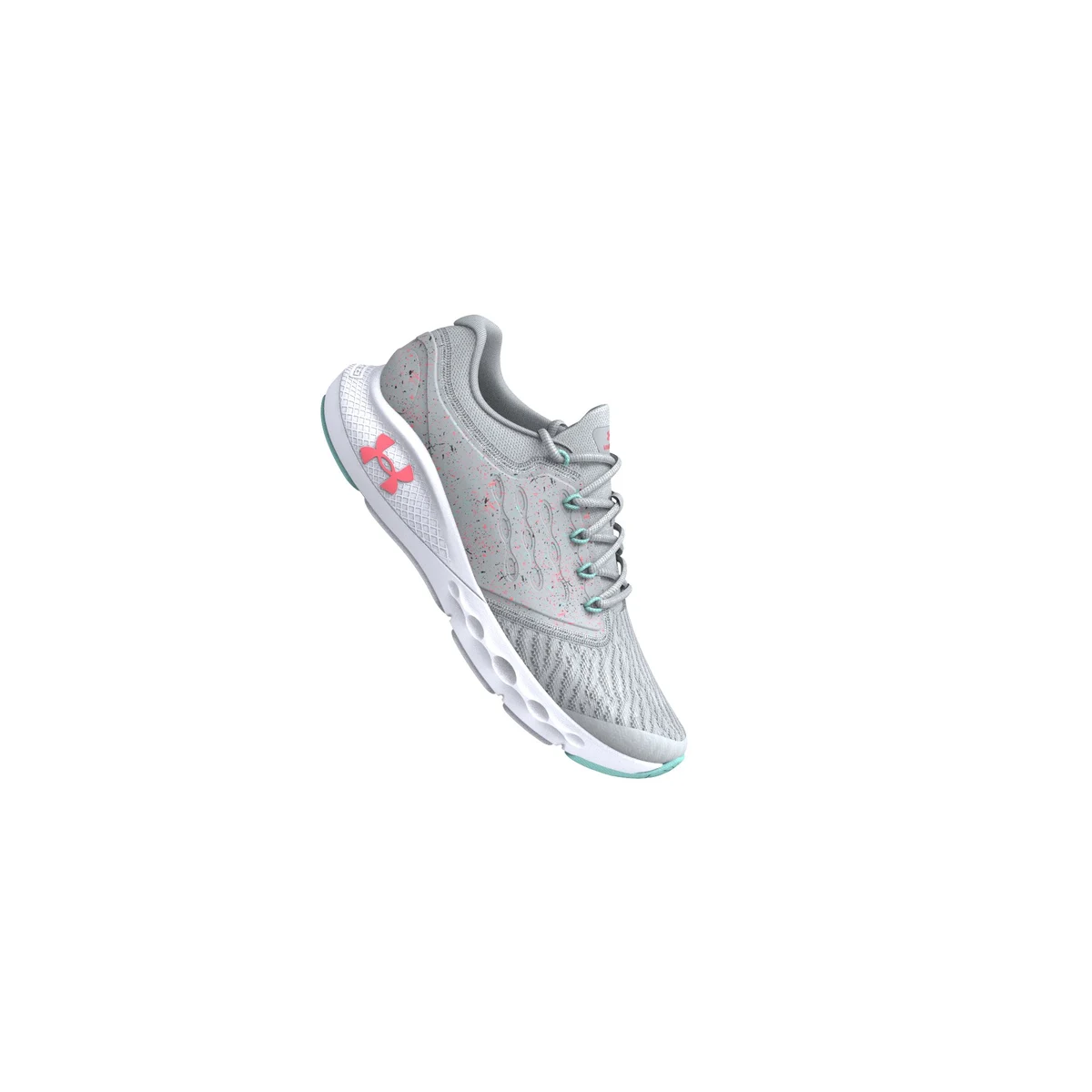 Girls' Grade School UA Charged Vantage Paint Splatter Running Shoes 1