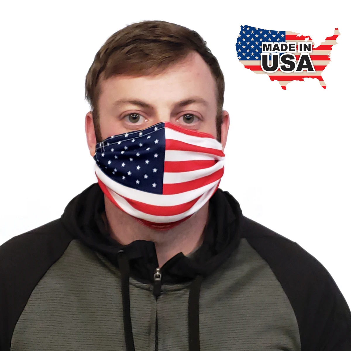 Flag Pattern Microfiber Face Mask 1