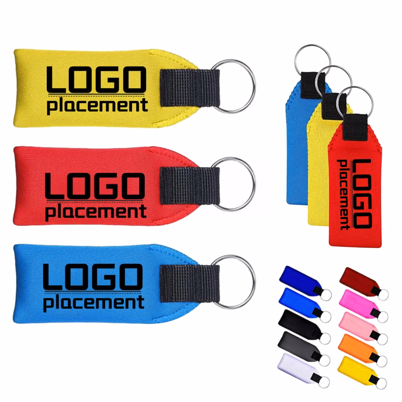 Water Sports Neoprene Keychain with Buoyancy