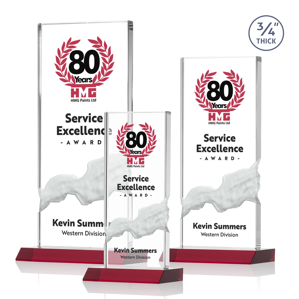 Poole VividPrint™ Award - Red 1