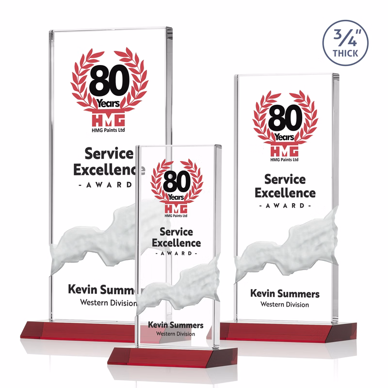 Poole VividPrint™ Award - Red