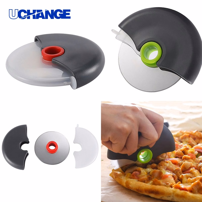 Handheld Stainless Steel Pizza Cutter with Sharp Blade