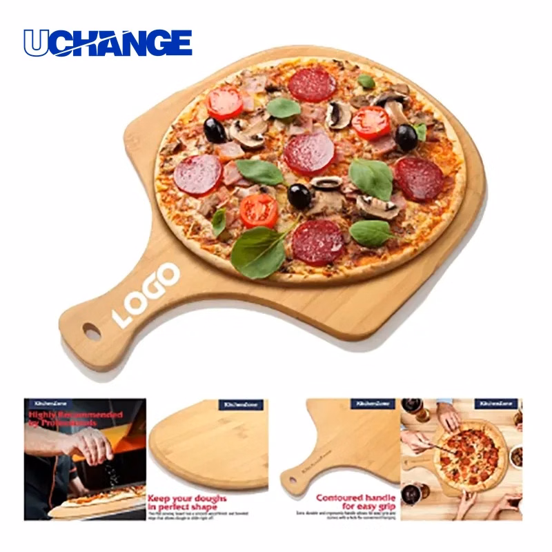 Bamboo Pizza Board Serving Tray for Kitchen & Dining