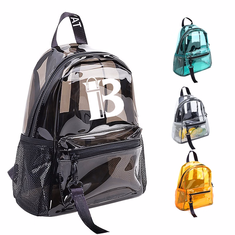 Waterproof PVC Clear Women Backpack