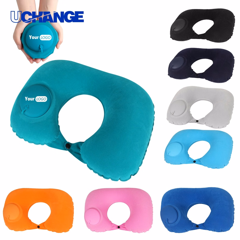 Inflatable U-Shaped Travel Neck Pillow for Trips