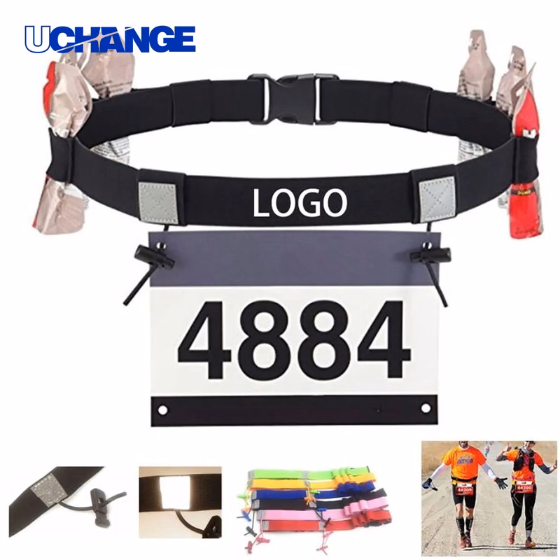 Reflective Multifunction Race Number Belt for Running Events and Sports Use