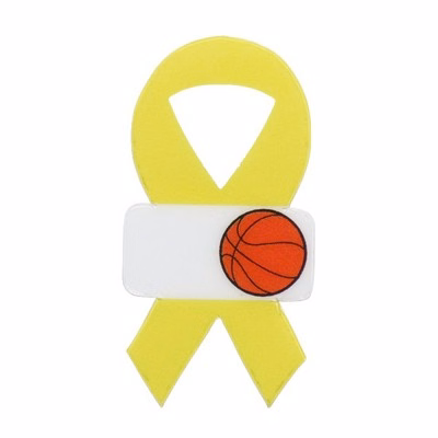USA MADE Awareness Ribbon Laminated Plastic Lapel Pin (1.875x1")