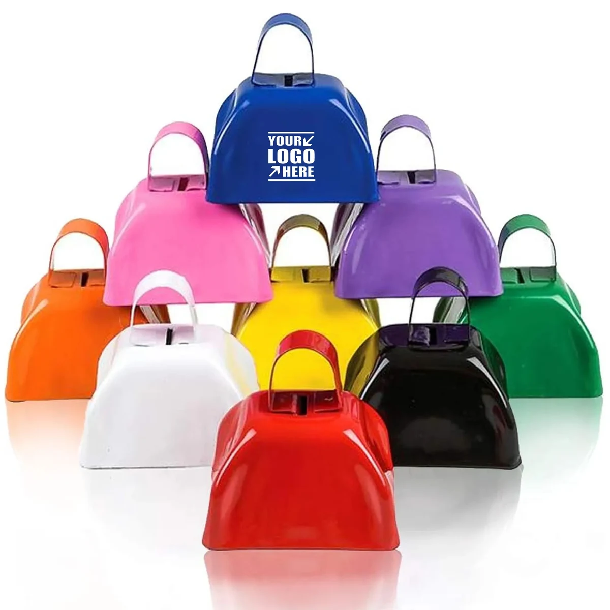 3 Inch Metal Cow Bell Noise Maker with Handle 1