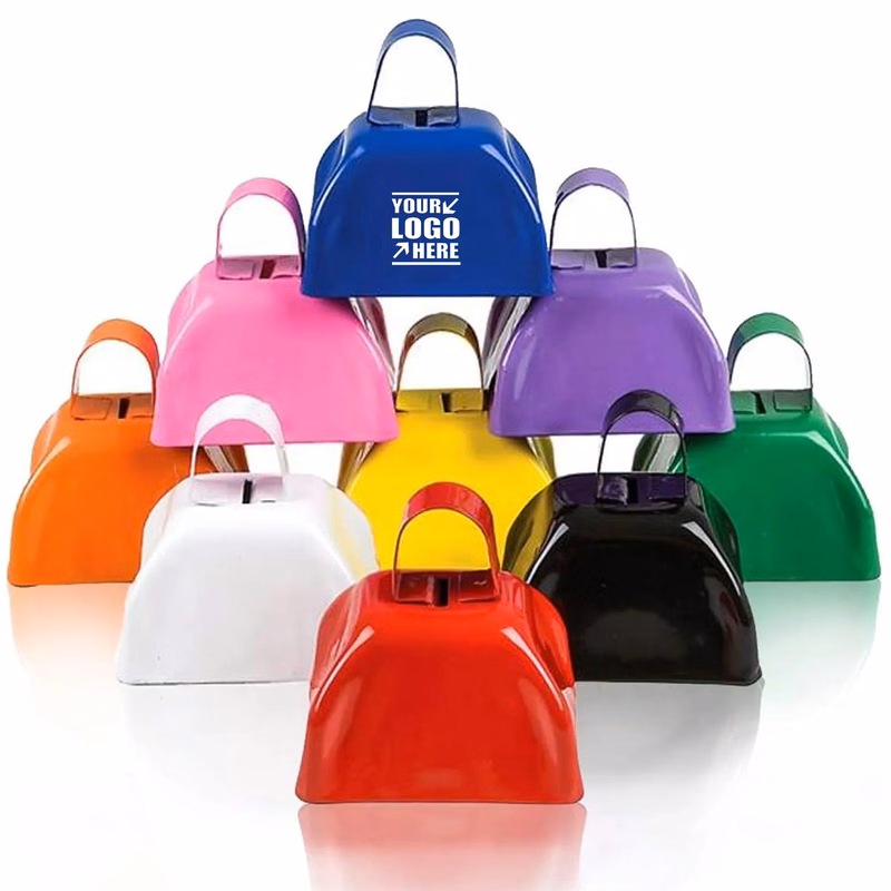 3 Inch Metal Cow Bell Noise Maker with Handle