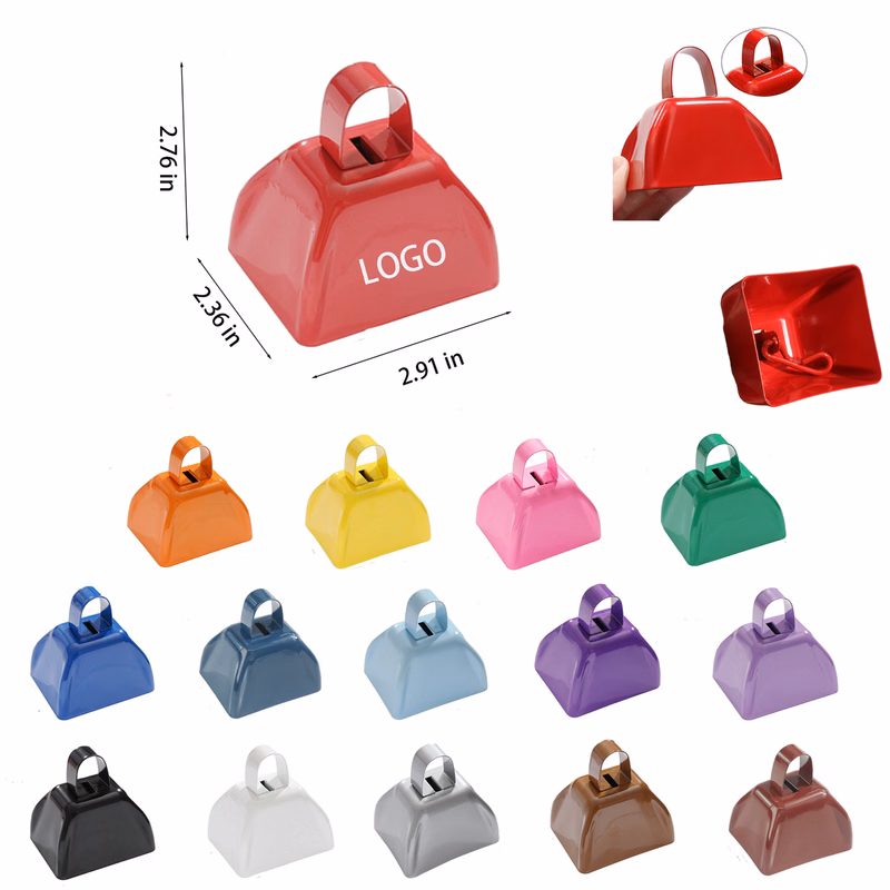3 Inch Metal Mini Cow Bell For Decoration