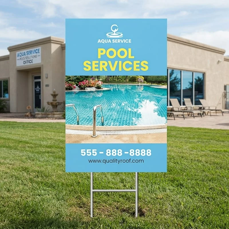 Custom 36" X 24" Vertical Yard Signs 1
