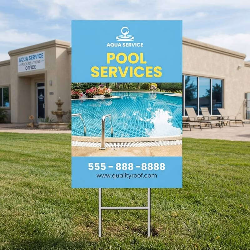 Custom 36" X 24" Vertical Yard Signs
