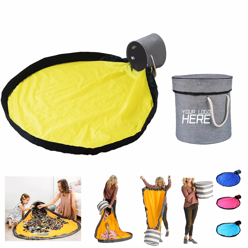 Toy Storage Basket and Play Mat