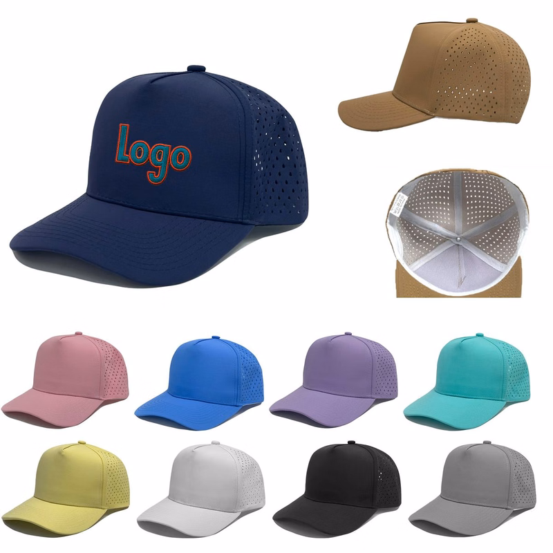 5 Panel Trucker Hat Polyester Quick Dry Water Resistant