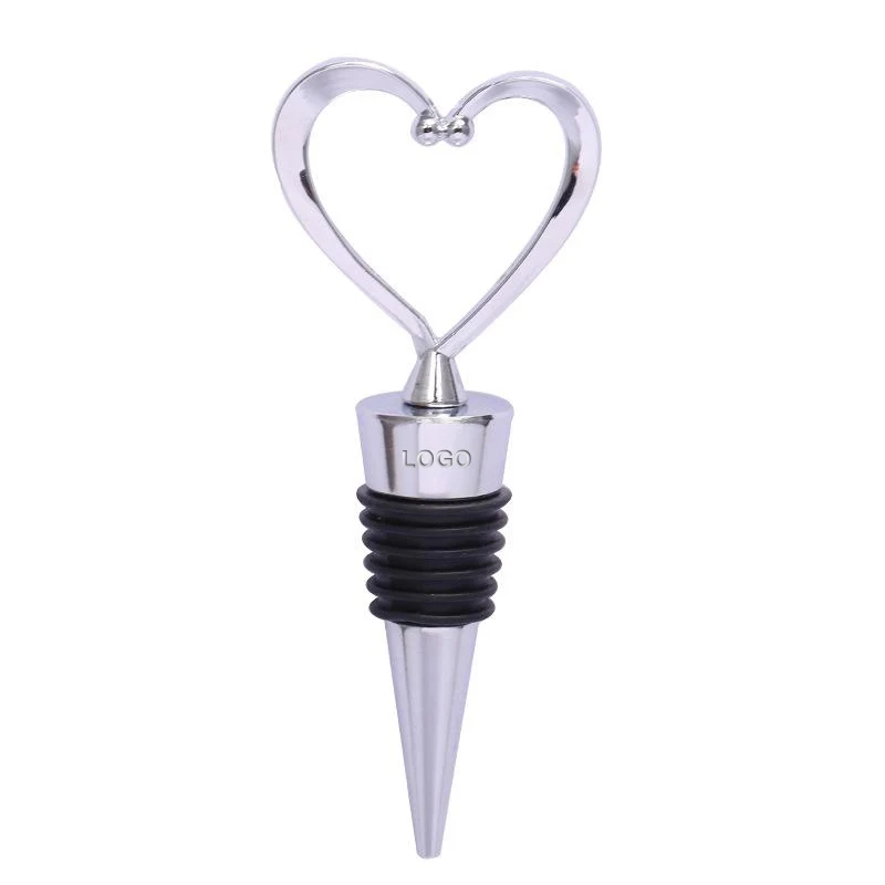 Custom Heart Shaped Wine Bottle Stopper 1
