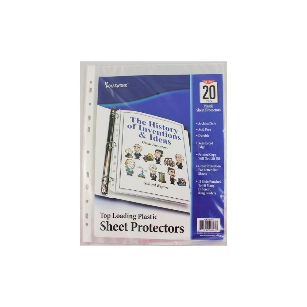 Sheet Protectors - Top-Loading Clear 1