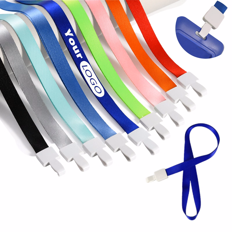 Lanyard with a Polyester Strap and Work Clip for ID Card Holder