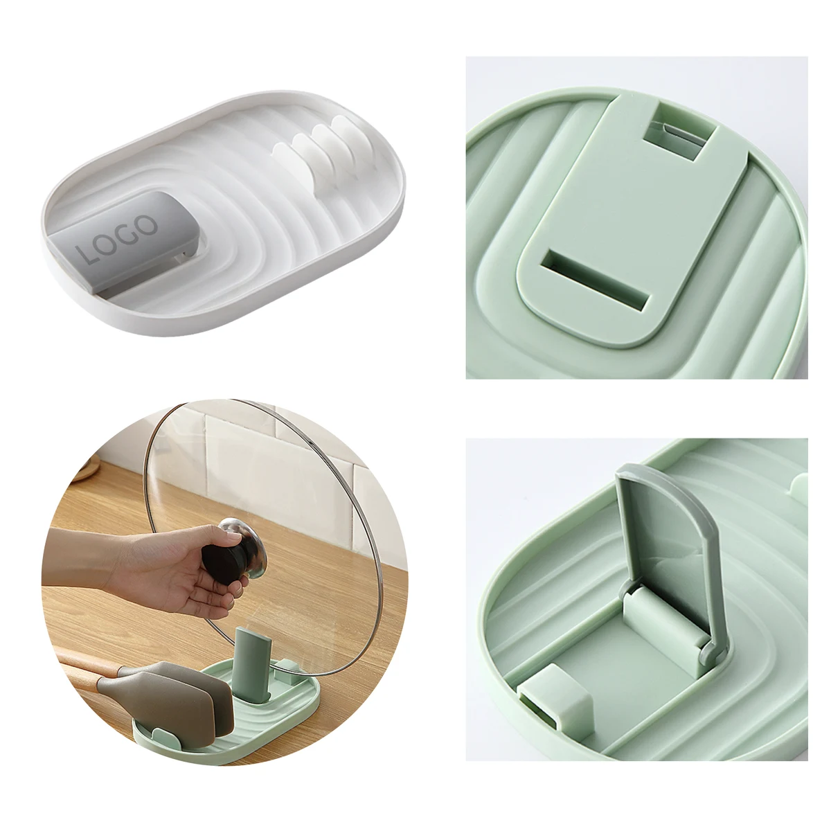MOQ 10 PCS Versatile Pot Spatula Storage Rack 1