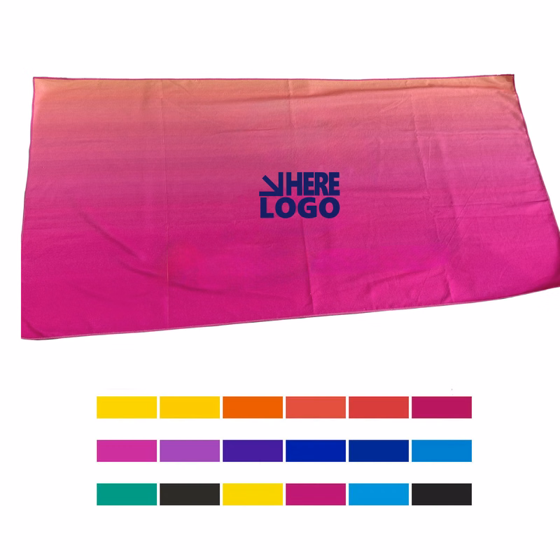 Full color 30" x 60" Microfiber Beach Towel